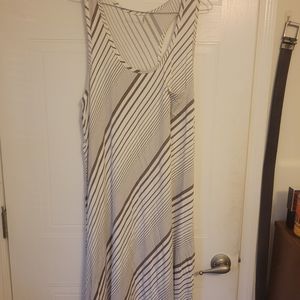 Caslon XL striped pocketed dress